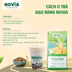 Trà Gạo Rang NOVIA - Gói 500gr