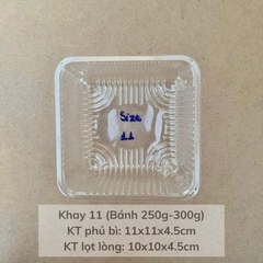 KT11 - Khay trung thu TRONG BN11 Size 11 bánh 250-300gr (11x4.5cm) - Lốc 95-100c