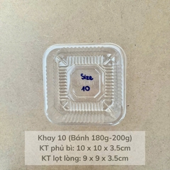 KT10 - Khay trung thu TRONG BN10 Size 10 bánh 180-200gr (10x3.5cm) - Lốc khoảng 95-100c