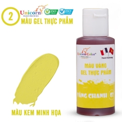 D02 - Màu GEL Unicorn 28gr - Màu Vàng Chanh