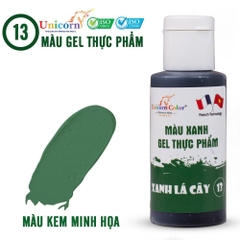 D13 - Màu GEL Unicorn 28gr - Màu Xanh Lá Cây