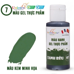 D07 - Màu GEL Unicorn 28gr - Màu Xanh Rêu