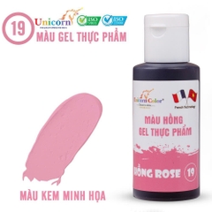 D19 - Màu GEL Unicorn 28gr - Màu Hồng Rose