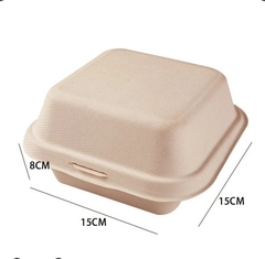 Hộp BẢ MÍA Vuông Nâu/Trắng 15x15x8cm- Lốc 48-50c (BMV50)