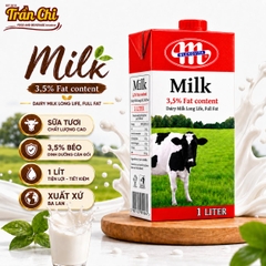 Sữa Tươi Ba Lan Đỏ MLEKOVITA 3.5% béo - Hộp 1L