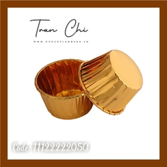 CNV50 - Ly CUPCAKE tròn NHŨ VÀNG tròn Lớn 7x5x3.5cm - Lốc 47-50c (31/5)