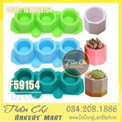 Khuôn silicone vỉ LY, CHẬU 3D 3c lớn (F59154)
