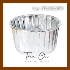 CNB50 - Ly CUPCAKE tròn NHŨ BẠC tròn Lớn 7x5x3.5cm - Lốc 47-50c (31/5)