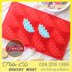 Khuôn silicone vỉ Chiếc lá 12c