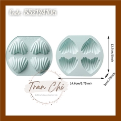 VT1251 - Khuôn silicone vỉ Trái Tim SỌC 4c (18/11)