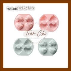 VT1251 - Khuôn silicone vỉ Trái Tim SỌC 4c (18/11)