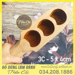 Khuôn gõ bánh HÁ CẢO GỖ 3c
