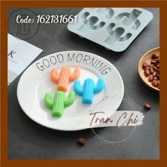 VT1635 - Khuôn silicone vỉ Xương rồng 3 nhánh 4c (18/11)