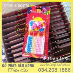 Đèn cầy xoắn vỉ - Loại 1 - HỘP 24 vỉ (7/11) (T12)