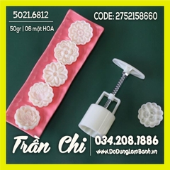 Khuôn TTLX 50gr - 06 mặt TRÒN (Cúc, Sen, Sakura, Hoa các loại) (5021.6812)