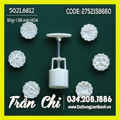 Khuôn TTLX 50gr - 06 mặt TRÒN (Cúc, Sen, Sakura, Hoa các loại) (5021.6812)