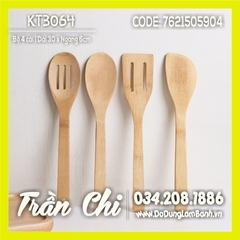 Bộ dụng cụ GỖ 4 món - 30x6cm (KT3064)