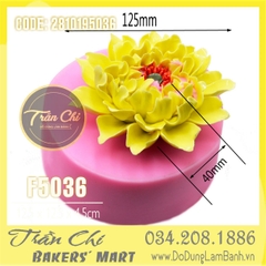 Khuôn silicone hoa MẪU ĐƠN VƯƠNG cánh dún ĐẠI (F5036)