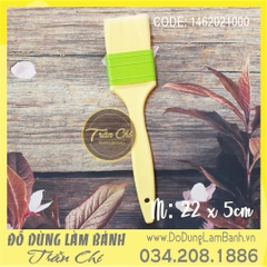 BT2250 - Chổi quét XANH LÁ cán vàng - Size TRUNG - 22x5cm (5/4)