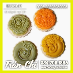 Khuôn TTLX 150-190gr - 04 mặt tròn (Rồng, Phụng, Lân, Khánh) (151920.09)