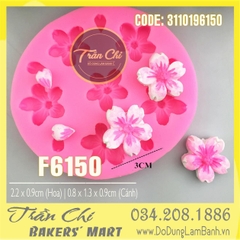 T28 - Khuôn silicone hoa SAKURA và cánh hoa tròn (22/3)