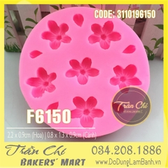 T28 - Khuôn silicone hoa SAKURA và cánh hoa tròn (22/3)