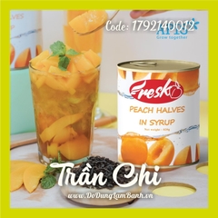 ĐÀO miếng ngâm đóng lon FRESKO - Lon 820GR (28/2)