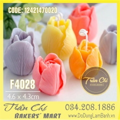 Khuôn silicone Hoa TULIP - Size LỚN (5.5x5.5cm) (F4028)