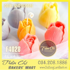 Khuôn silicone Hoa TULIP - Size LỚN (5.5x5.5cm) (F4028)