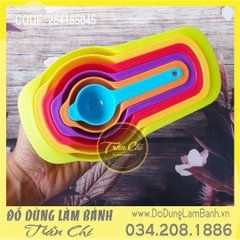 Bộ CUP đong nhựa SẮC MÀU 6c LỚN (Updated 11/21)