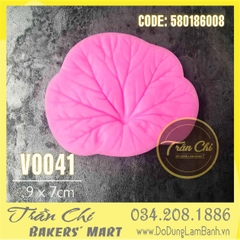 Khuôn silicone VÂN lá sen NGHIÊNG (V0041)