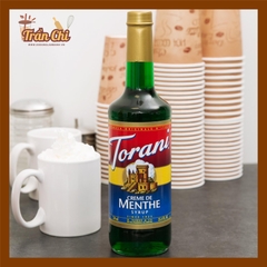 Syrup BẠC HÀ XANH Creme de Menthe hiệu TORANI - 750ML (1/8)