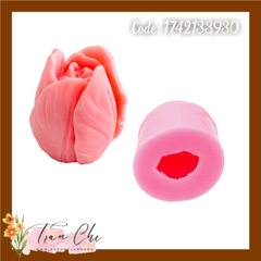 SF3136 - Khuôn silicone Hoa TULIP - Size NHỎ (5.2x4.7cm) (1/11)