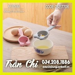 TLG88 - Dụng cụ tách lòng trứng GẤU SẮC MÀU PASTEL nhựa lúa mạch (24/6)