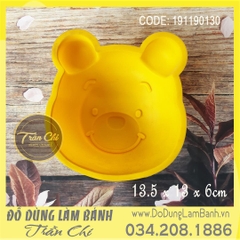 Khuôn silicone Mặt gấu Pooh 1c - Size ĐẠI