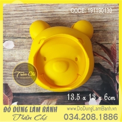 Khuôn silicone Mặt gấu Pooh 1c - Size ĐẠI