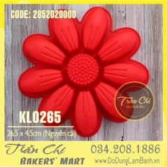 Khuôn silicone Hoa Hướng Dương cánh RỜI LỚN (KL0265) (26.5x4.4cm)