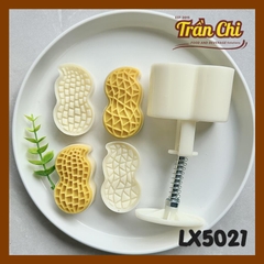 LX5021 - Khuôn Trung Thu Lò Xo 50gr - 02 mặt CỦ LẠC đậu phộng