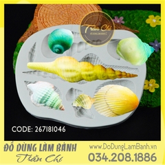 Khuôn silicone Sò ốc biển lớn