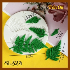 Khuôn silicone Chiếc Lá Dương Xỉ 5 size (SL324)
