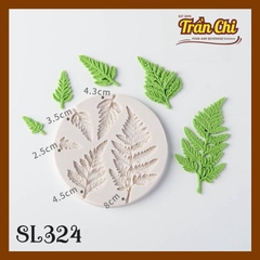 Khuôn silicone Chiếc Lá Dương Xỉ 5 size (SL324)