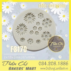 SF3170 - Khuôn silicone Hoa CÚC nhỏ 13c tròn (1/9)
