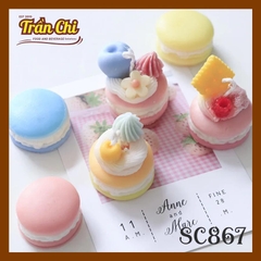Khuôn silicone hình Bánh MACARON 6c LỚN (SC867)