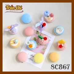 Khuôn silicone hình Bánh MACARON 6c LỚN (SC867)