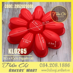 Khuôn silicone Hoa Hướng Dương cánh RỜI LỚN (KL0265) (26.5x4.4cm)
