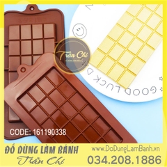 Khuôn silicone vỉ Thỏi Chocolate lớn 1c