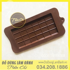 Khuôn silicone vỉ Thỏi Chocolate lớn 1c