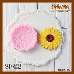 Khuôn silicone hoa Hướng Dương cánh sọc 5cm (SF412)