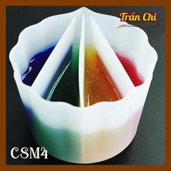 Ca trộn mix màu Silicone - 4 ngăn (CSM4)