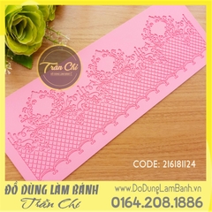 Khuôn silicone Fondant lace Rào vòng cung (Style 16)